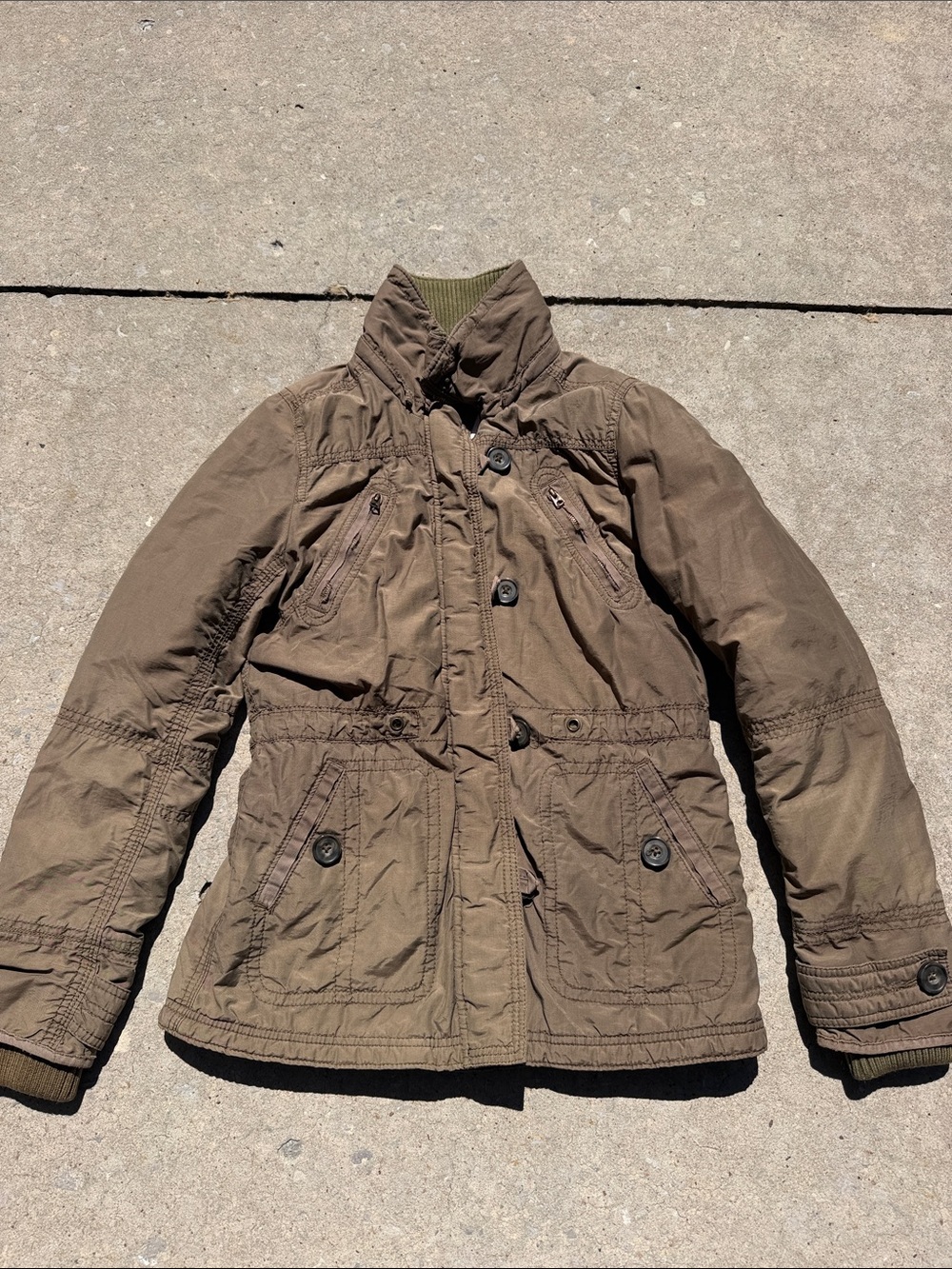 Vintage American Eagle Outfitters Olive Utility Jacket